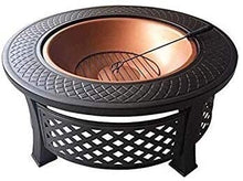Garden Fire Pit Portable Grill Barbecue Rack Outdoor Patio Steel BBQ Grill Fire Pit Bowl w/Spark Screen Cover, Log Grate, Poker for Backyard, Camping, Garden for Camping Backyard