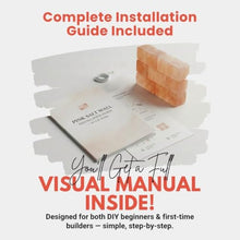 10×5 ft Himalayan Salt Wall Panel DIY Kit – for Commercial Spa & Sauna, Salt Bricks, LED, Adhesive & User Manual