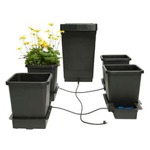AutoPot 4 Pot System (3.9 Gallon Plastic Pots) (*Includes AIRBASES & AIRDOMES) Self-Watering, Gravity-Fed Hydroponic System (4Pot - 3.9 Gallon - 12.4 Gallon Tank)