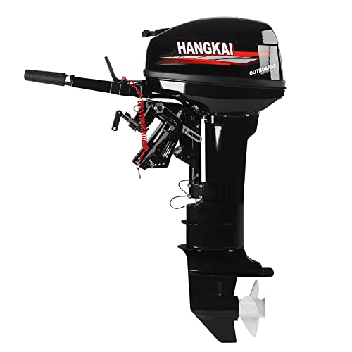 RocoReny 2 Stroke 18HP Outboard Motor Long Shaft Black