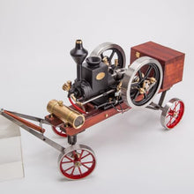RETROL HM-01 Engine Model, 4-Stroke Horizontal Stationary Hit And Miss Engine Model With High/Low Speed Gear Lever (KIT) + Metal 4-SWheel Transport Cart + Accessory Triad + (CDI Igniter + Spark Plug)