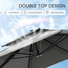 CoolCover by Han 10x10 FT Outdoor Cantilever Patio Umbrella with Base