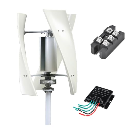 HUIZHITENGDA Vertical Axis Wind Power Kit with MPPT Controller