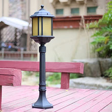ZEELYDE Post Lights Outdoor,Outdoor Waterproof Electric Garden Light Aluminum Glass Lamp Shade Path Light Home Community Decoration Landscape Light LED Floor Lamp Night Lighting Fixture