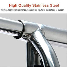 Swim Ladder Boat Pool Ladder 4 Step Swimming Pool Ladder Detachable, Folding Stainless Steel Pontoon Ladder with Rear Entry, Portable Yacht Drop Ladder with Handrail