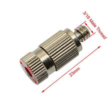 Pfeilzieher Quick Connect Hose Fittings 3/16" Male Thread Spray Nozzle Garden Sprinkler Plant Cooling Systeem High Pressure Misting Nozzles Fogging Sprayers 40 Pcs (Color : 0.1 mm Mist)