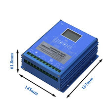 HENGJINGTR 48v, 14000W MPPT Solar Wind Hybrid System Charge Controller,220V Auto High Efficiency Regulador Regulator Home Use Wind Generators(Blue)