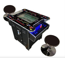 TOP US VIDEO ARCADES Full Size Cocktail Arcade Machine 2 Player 412 Games 22" LCD with Stools Black