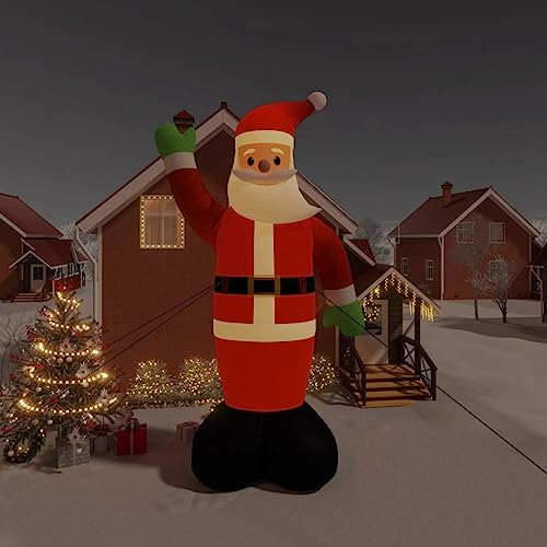WEMYUFURN Christmas Inflatable Santa Claus with LEDs 322.8",Lighted Christmas Inflatable Decorations, Outdoor Holiday Decorations Inflatable Yard Decorations
