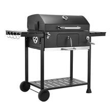 Outdoor Charcoal Barbecue Grill with Infinite Temperature Control