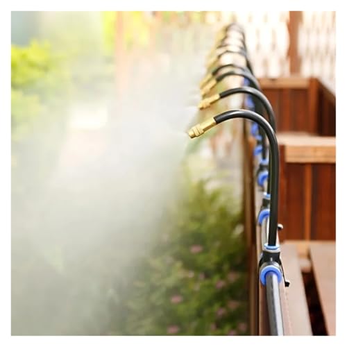 Ship Accessories DIY Free Bending Universal Spray Kit for Greenhouse Garden Flowers Plant Watering Irrigation Patio Misting Cooling Irrigation Accessories(20 Meters)
