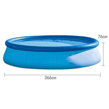 Outdoor Inflatable Swimming Pool PVC Material Wear-Resistant Cold-Resistant Suitable for 1-8 People Use Lounge Pool Garden Backyard Diameter 366CM Backyar