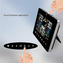 JDXQBLD Weather Station Wireless, Indoor Outdoor Hygrometer, Color Large Display Weather Thermometer with Alert, Barometric Pressure, Alarm Clock, Easy to Set and Table