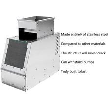 TsoLay Bird Feed Blown Shell Splitter, Electric Stainless Steel Grain Separator with Drawer and Discharge Guide Plate, Fan Speed Adjustable for Millet, Miscellaneous Grains, Melon Seeds
