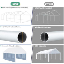 GarveeLife 20'x40' Heavy Duty Outdoor Party Tent with Removable Sidewalls and Waterproof Canopy White