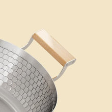 FJIESGKQ Stainless Steel Snow Pan Is Not Sticky Household Ears Steamed Noodles Pot Soup Milk Cooking