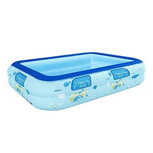 Rsmmpqa Air Pool Adult Household Swimming Pool Transparent Thickened Family Swimming Pool Home Outdoor Playing Bucket Backyard Water Party (Size : A) (B)