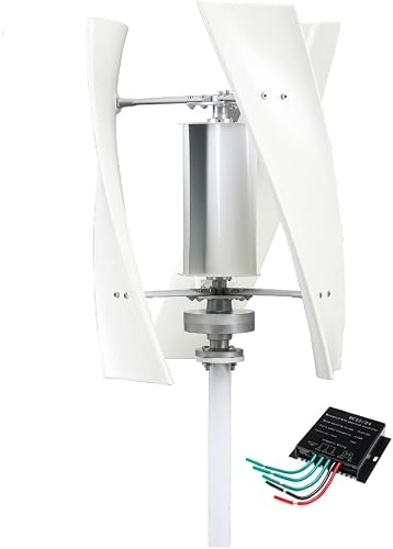 CHRISK 90000W Vertical Wind Power Generator MPPT Controller Kit, Portable Vertical Wind Power Turbine Generator Noiseless,220v