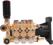High-Pressure Booster Pump with Brass Head,13 1000w,4000psi 4gpm,for Wall,Fence,Sidewalk,Vehicle,and Pipe Cleaning