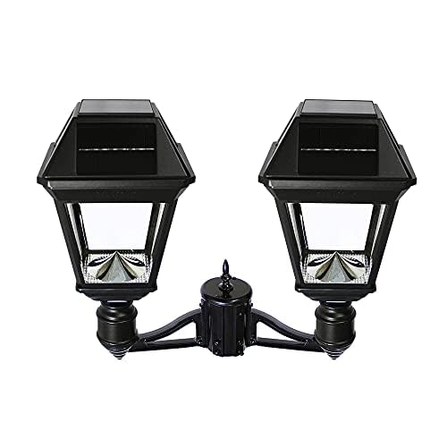 Gama Sonic Imperial III Solar Post Light Black