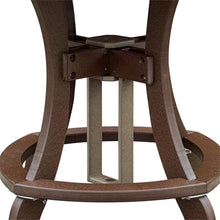 American Furniture Classics OS Home and Office Model CR130WWTB-K Five Piece Round Counter Height Dining Set in Weatherwood on a Tudor Brown Base