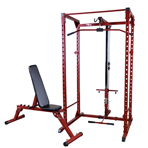 Best Fitness Power Rack Cage Package Red