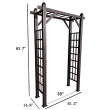 Oakland Living Bronze Modern Aluminum Garden Arbor Arch