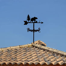 Weathervane Garden Weather Vane with Roof Mount Wind Vane Stainless Steel Bear Decorations Wind Direction Indicator for Outdoor Farm Yard Gazebo (Style 5) (Style 1)