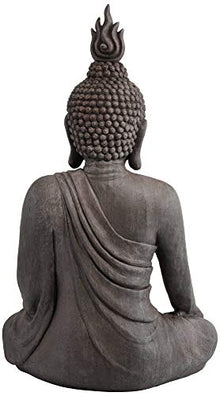 John Timberland Sitting Buddha 42" High Gray Indoor-Outdoor Large Statue