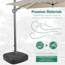 CLBDRESS Mobile Cantilever Umbrella Base - Wheeled Stand for Patio, Garden & Poolside