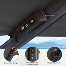 OROTLECT 153'' X 116'' Rectangular Outdoor Solar Led Cantilever Patio Umbrella Without Weighted Base