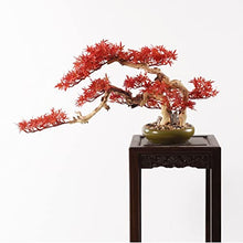 YXIANG56Q Fake Plants Artificial Bonsai Tree 17 Inches Artificial Plant Japanese Maple Trees Zen Garden Decoration Ornaments for Home Office Desktop Decor Indoor Bonsai Tree