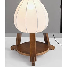 LUYOUBOZHU Floor Lamp Mid-Century Floor Lamp with Side Table,Bedside Standing Light for Bedroom