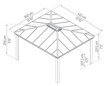 Palram Canopia Dallas 4300 Gazebo Gray