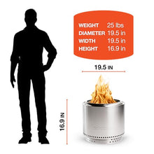 Solo Stove Bonfire w/Stand | 19.5" Smokeless Wood Fire Pit, Gunmetal