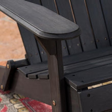 roomfitters Outdoor Loveseat Bench, Weather-Resistant Wood Seating for Relaxed Patio and Garden Lounging, Dark Grey