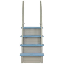 Cloud Grey w/Tranquil Blue Steps Swimming Pool Ladder for Aqua Select