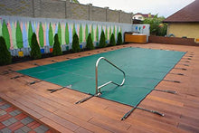 LZMZMQ Rectangular Pool Covers for Above Ground Pools, Inground Pools Safety Poolcover with Safety Net, Portable Pool Tarps for Villa/Hotel/Homestay(3X4m/9.8X13.1ft)