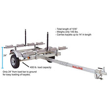 Malone EcoLight 4-Boat Stacker Kayak Trailer Package
