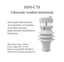Aoleaby Anemometer, Mini-C6H Mini-C7H, Micro Weather Station for Highway Wind Speed and Rainfall Weather Stations(Mini-C7H)