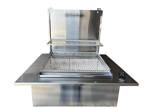 Double-Decker Griddles for BBQ with Automatic Lifting and Firebox - Oca-Brazil