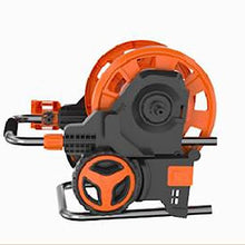 FYorbitH Garden Hose Holder Foldable Garden Hose Reel Cart, Mobile Garden Trolley with Wheels, with Hose Sprayer Nozzle and 50M/164Ft 1/2'' Hose, Fully Assembled Hose Reel Cart