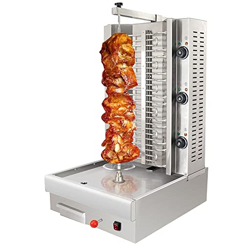 MNSSRN Fully Automatic Turkish Barbecue Grill, Delicious Barbecue Grill, Three Independent Temperature Control 360 ° Rotating Household Electric Barbecue Grill