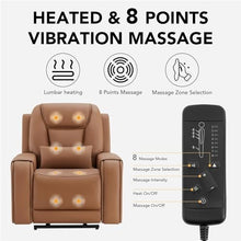 HTERWQEA Power Lift Recliner with Massage & Heat, Lumbar Pillow
