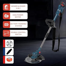 Brushless Cordless String Trimmer Kit, Electric Weed Eater Battery Powered, 21V Weed with 2 Li-Ion Battery, 2 in 1 Brush Cutter with 8" Blade, Edger Lawn Tool for Yard Garden Sidewalks