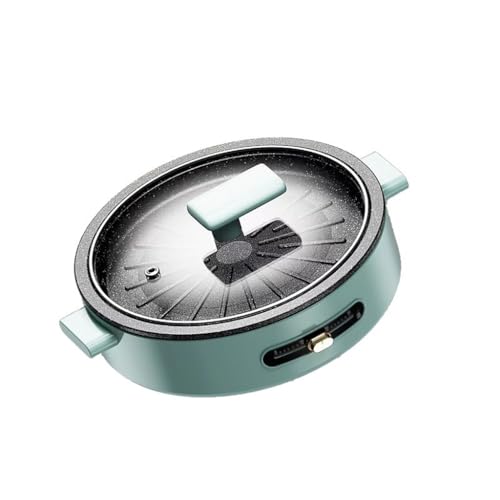 FJIESGKQ Round Barbecue Stove Household Electric Pot Plate Smokeless Non-stick Grill