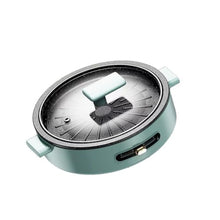 FJIESGKQ Round Barbecue Stove Household Electric Pot Plate Smokeless Non-stick Grill