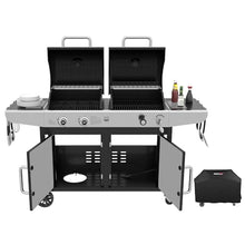 Royal Gourmet 2-Burner Black Gas Grill and Charcoal Grill Combo ZH3002C