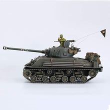 HOOBEN 1/16 M4A3E8 Fury Sherman Tank with Camouflage & Figure Dark Green