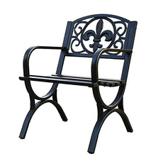 Metal Patio Outdoor Wrought Iron Dining Chairs Rust-Proof Seats Chairs for Garden Backyard Lawn Black